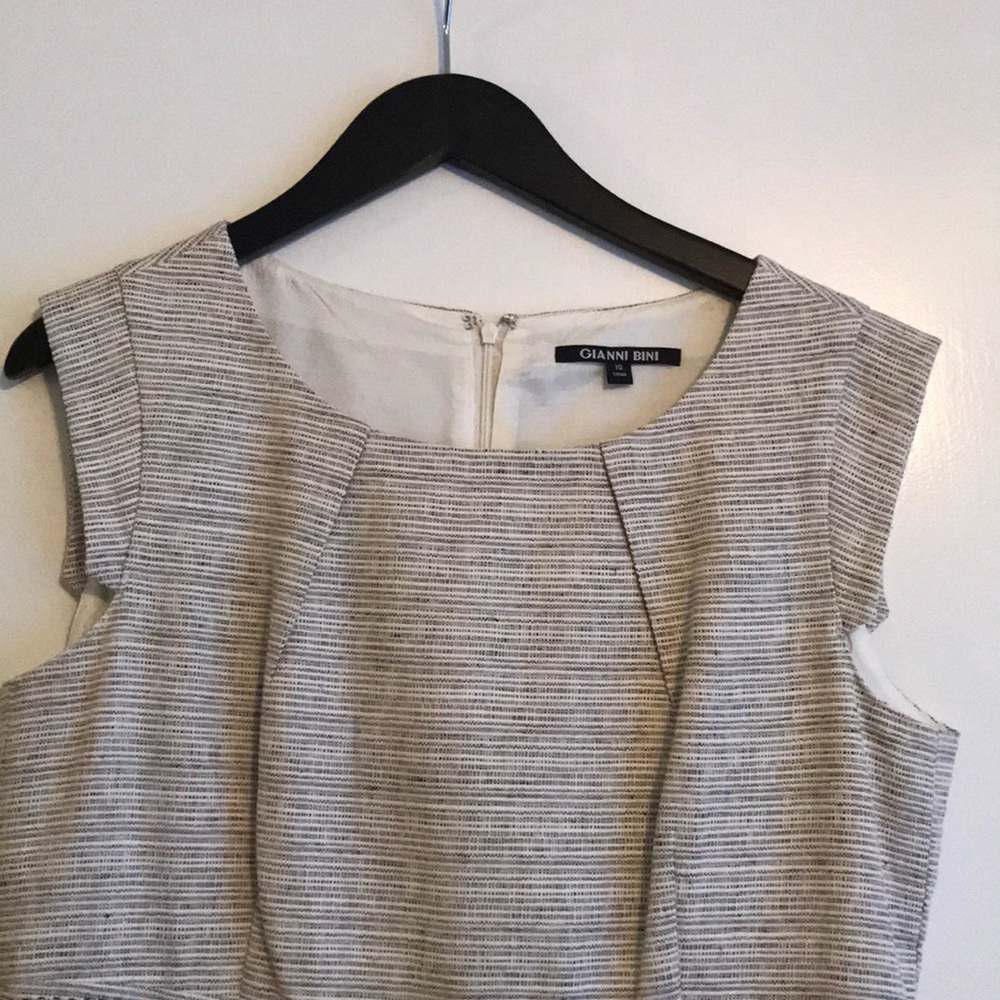 Beige Knee Length Dress